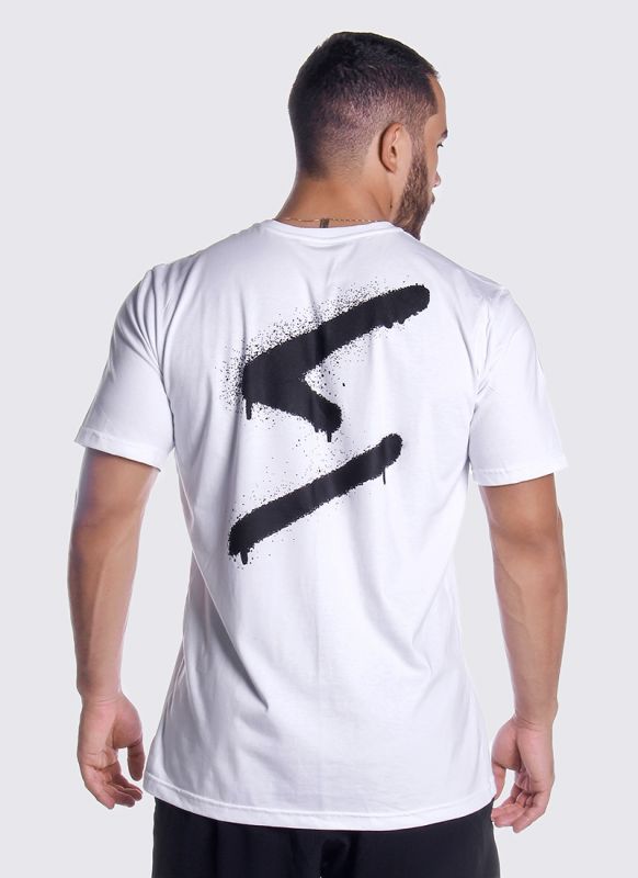 Camiseta Masculina Over Logo Branca Surty