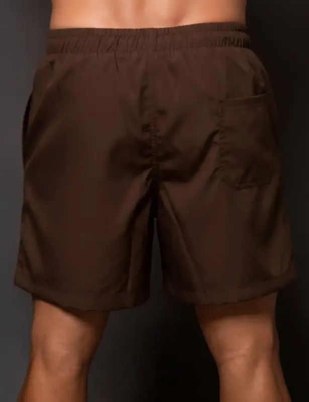 Bermuda 2 em 1 Masculina Athletic Code Marrom Surty