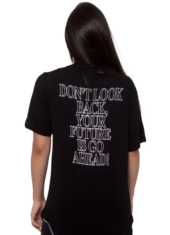 Camiseta Longline Preta Unborn Surty