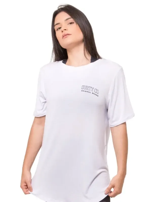 Camiseta Longline Branca Unborn Surty