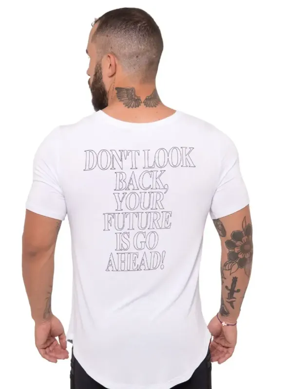 Camiseta Longline Branca Unborn Surty