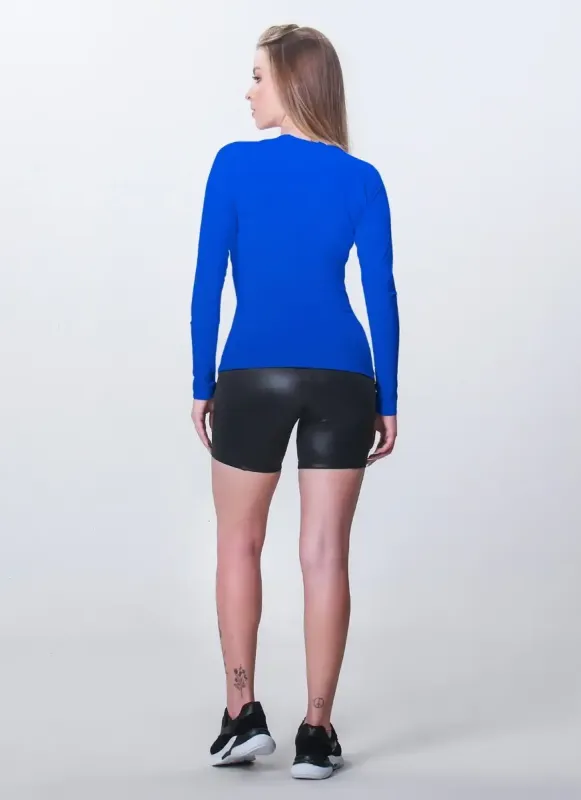 Blusa Feminina Longa Sun Care Azul Surty