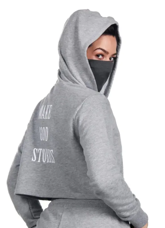 Moletom com Capuz Feminino Sense Mask Mescla Surty