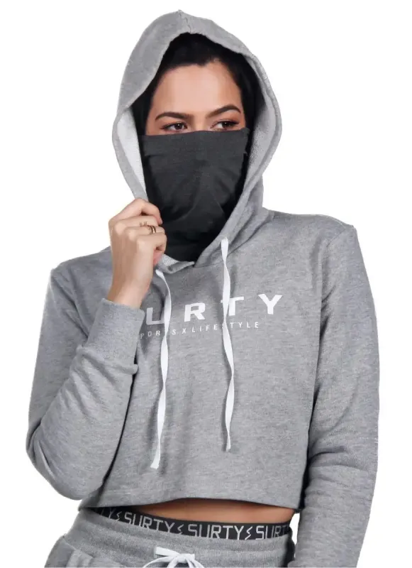 Moletom com Capuz Feminino Sense Mask Mescla Surty