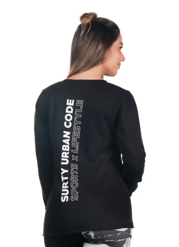 Blusa Moletom Confort Up Preta