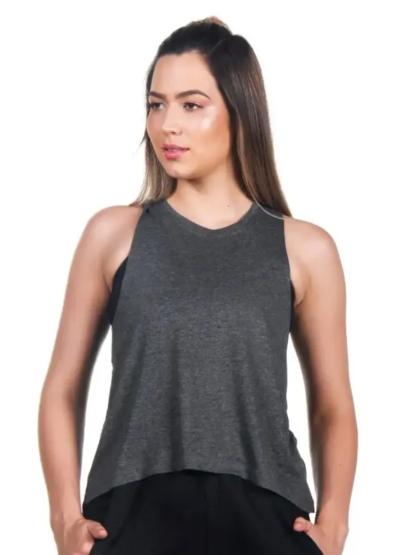 Regata Feminina Urban Trend Cinza Escuro