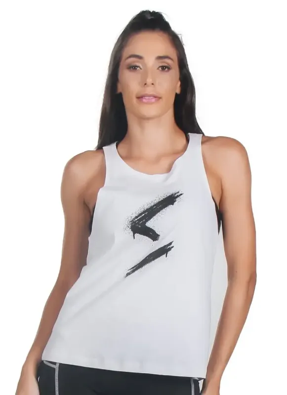 Regata Feminina Graff Logo Branca Surty