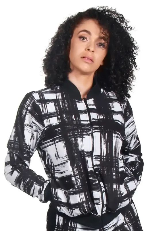 Jaqueta Feminina Fitness Soft Gym Tartan Surty