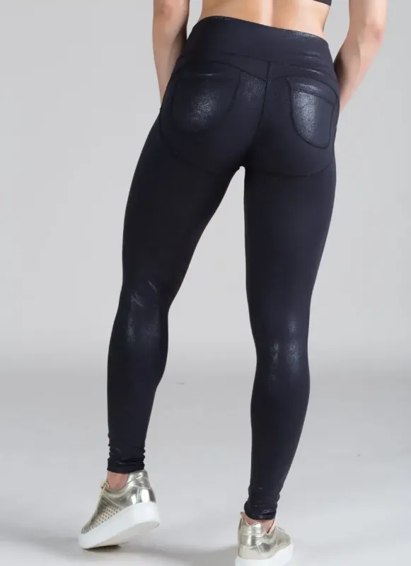 Calça Legging Feminina Leather Skin