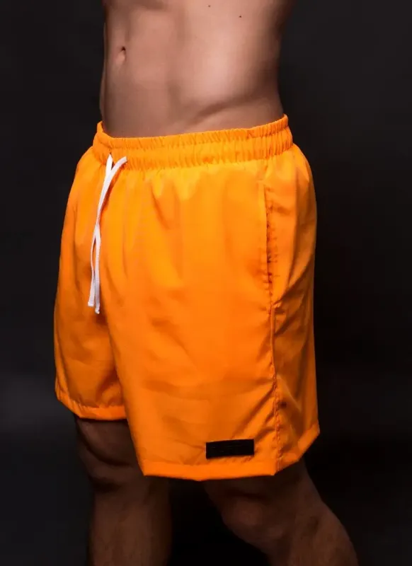 Short Praia Masculino Tactel Magic Surty Laranja