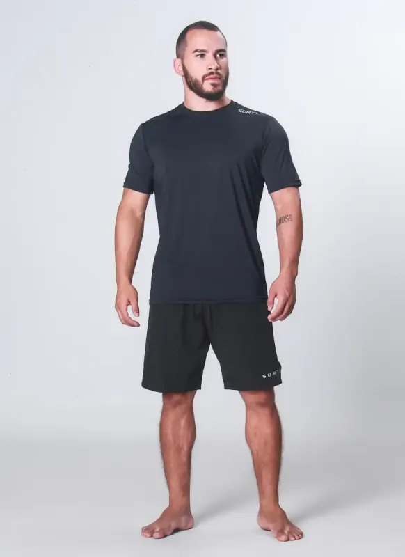 Bermuda Masculina Tactel Active Runn Preta Surty