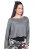 Blusa Feminina Manga Longa Mescla Escuro Treino Academia Fitness Casual Microfibra Viscolycra Surty
