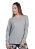 Blusa Moletom Confort Up Cinza Claro