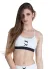 Top Feminino Fitness Emana Branco Sole Strip Academia Surty