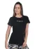 Camiseta Algodão Feminina Silk Surty Treino Academia Casual Fitness Athleisure Preta