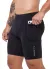 Short térmico comressão leve corrida treino surty preto microfibra